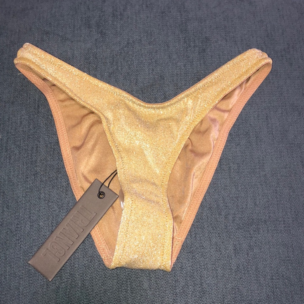 triangl swimwear Metallic Gold Bikini Bottoms